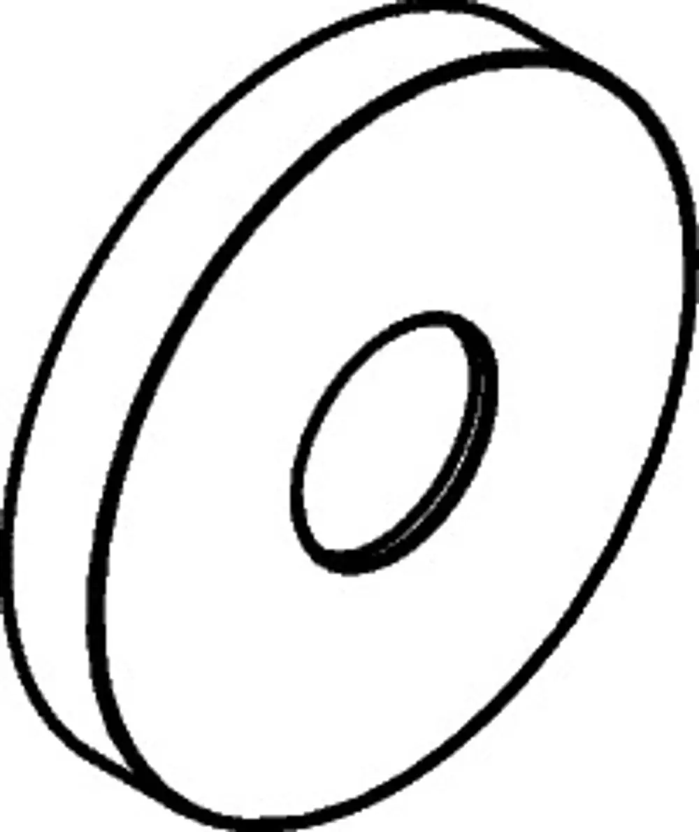 Hansgrohe Rosette mit runder Form und mittigem Loch, geeignet für Duschanwendungen. Sie wird in Badezimmern zur Befestigung verwendet.